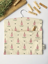 Load image into Gallery viewer, Peg Bag 'Foxy Lady' Foxglove
