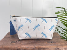 Load image into Gallery viewer, Washbag - &#39;Dancing with wings&#39; Dragonfly

