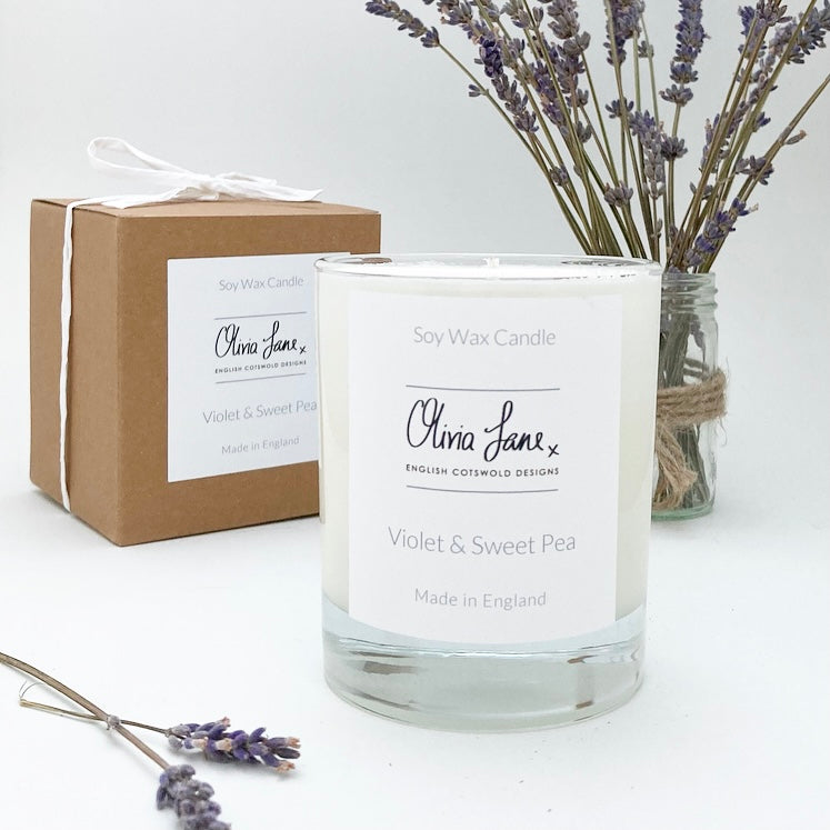 30Cl Candle - Violet and Sweet Pea