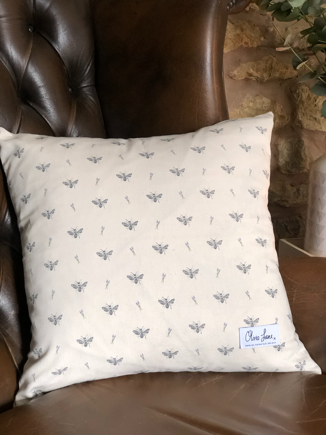 Cushion Cover - 'Flying Solo' Bee